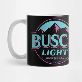Blue and Pink Busch Light Funny Mug